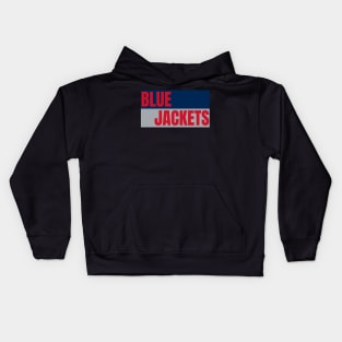 jackets blue team hockey Kids Hoodie